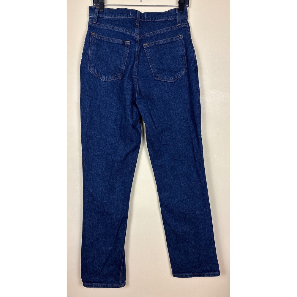 ABERCROMBIE & FITCH Curve High Rise 90s Straight Jeans Dark Marble Women Size 27 - Picture 10 of 15